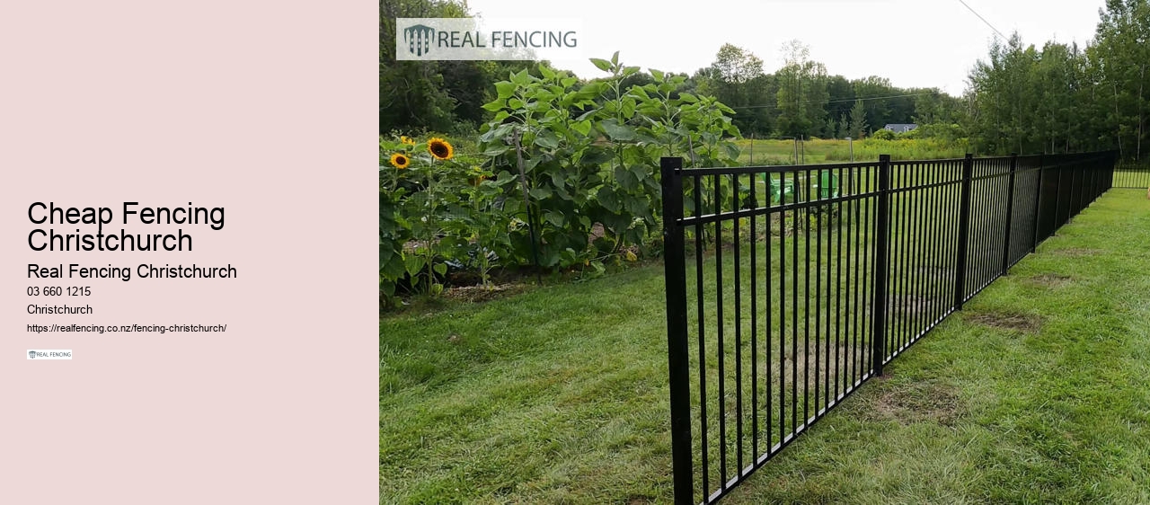 Cheap Fencing Christchurch