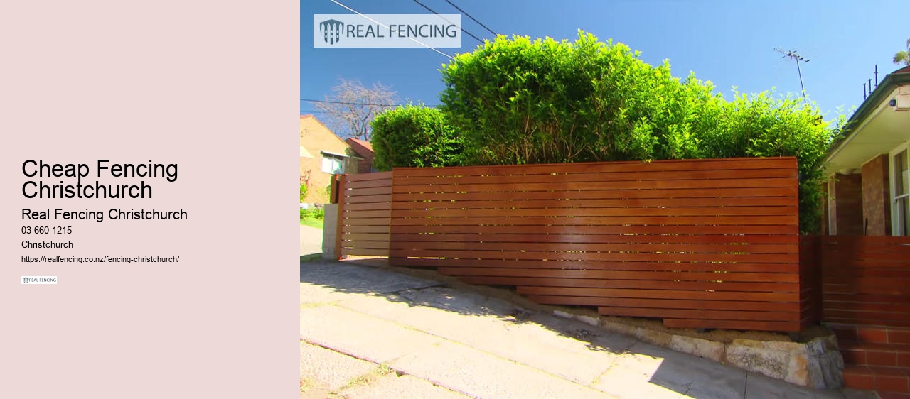 cheap fencing christchurch