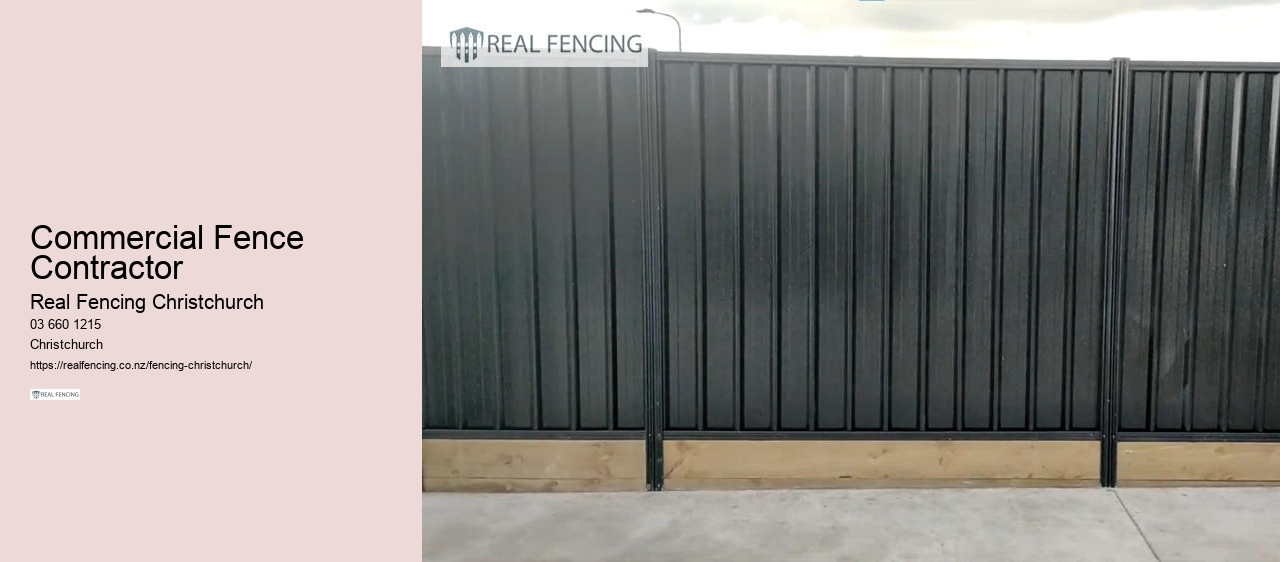 commercial fencing christchurch