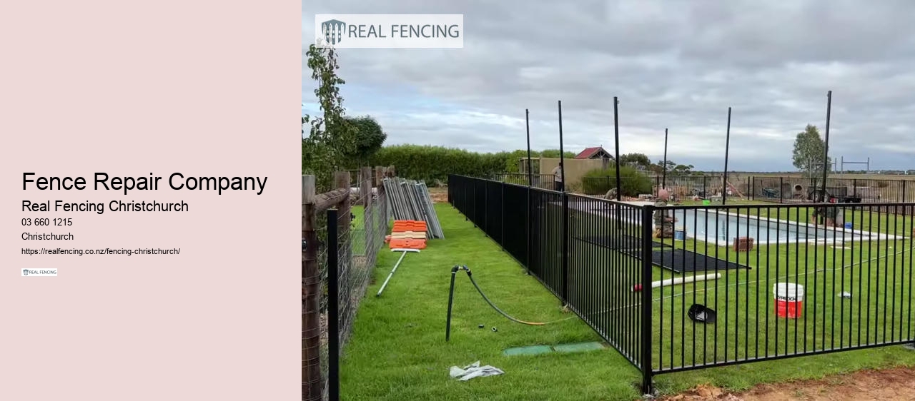 black pvc fence nz