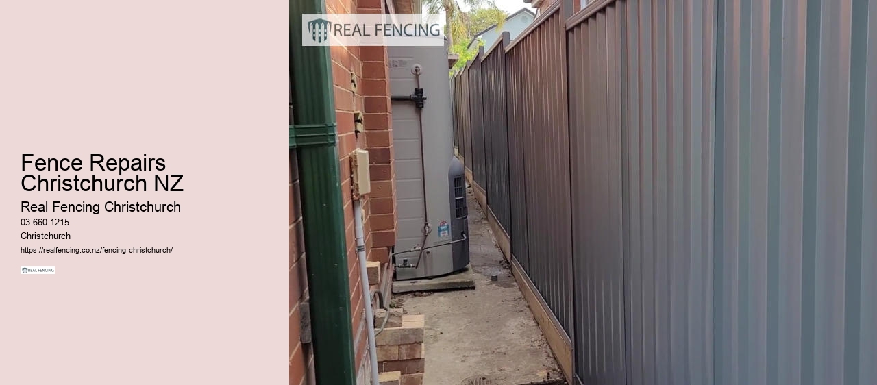 Fence Repairs Christchurch NZ