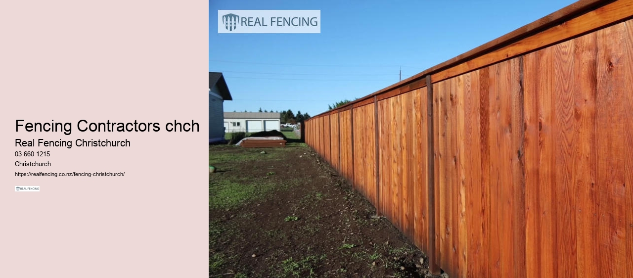 Fencing Contractors chch