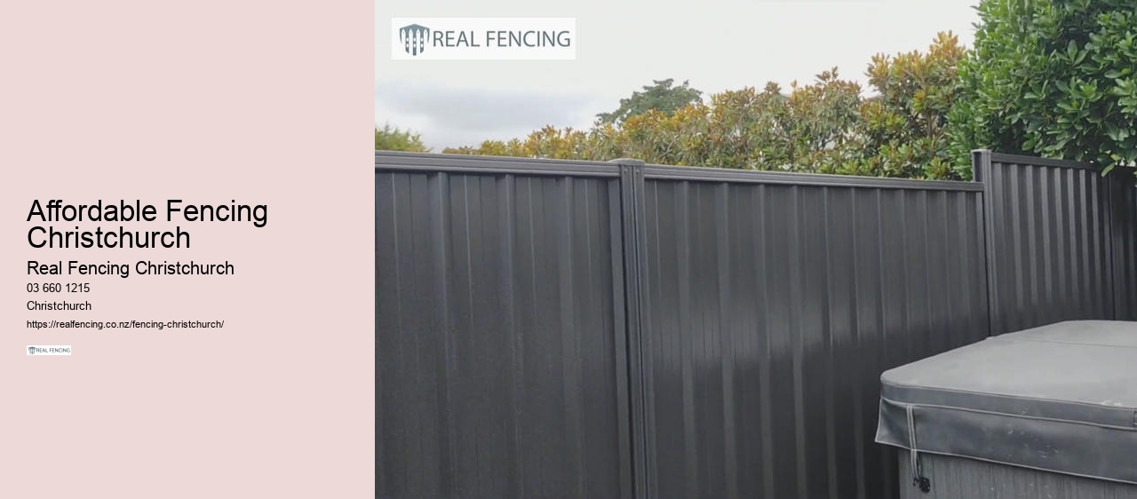 fencing chch