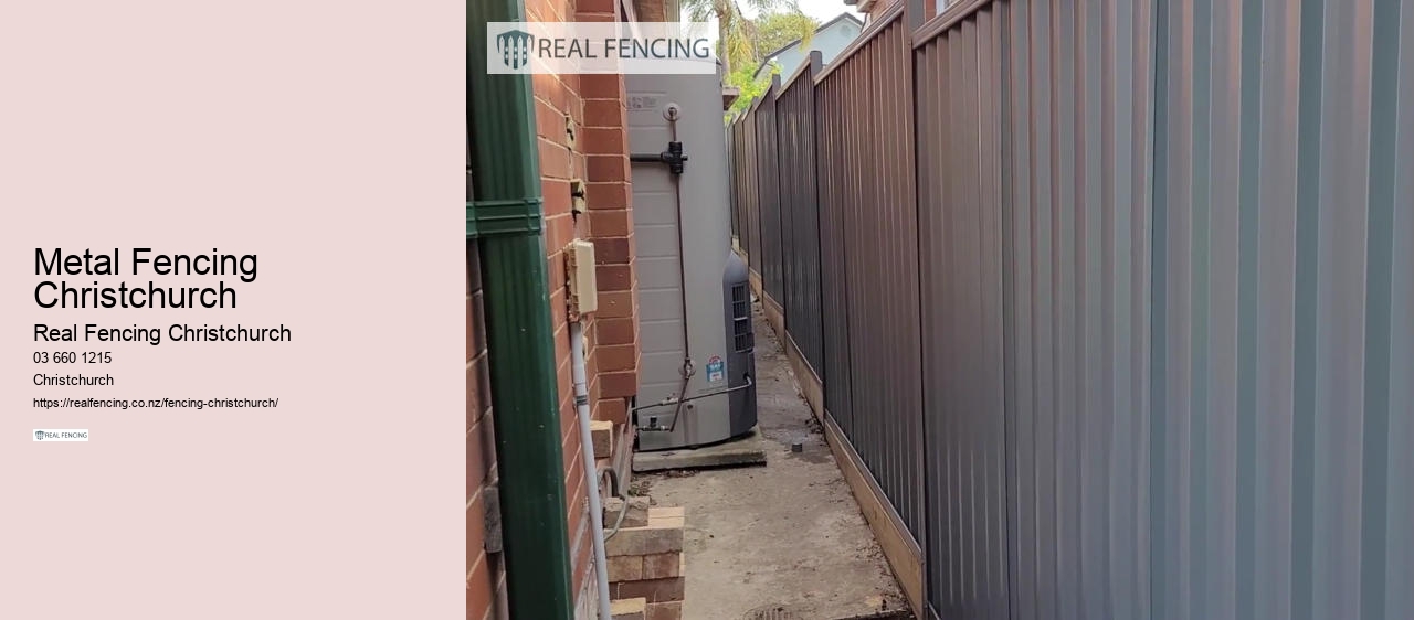 Metal Fencing Christchurch