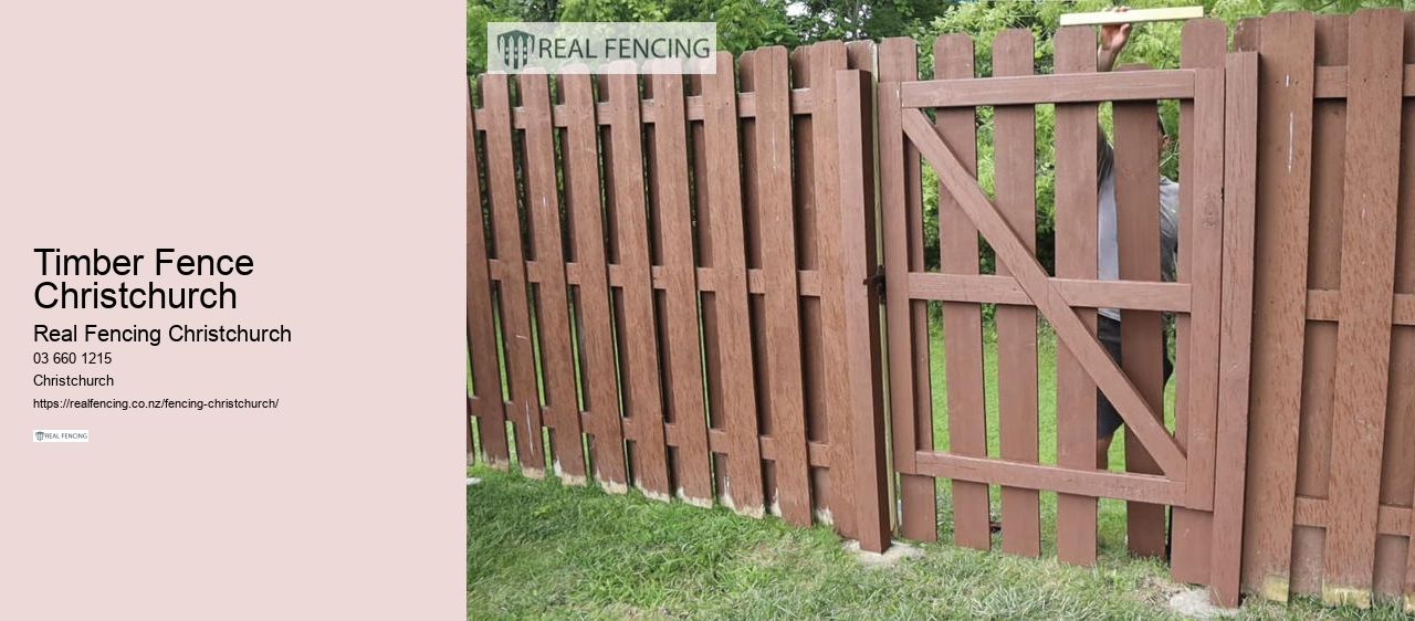 Timber Fence Christchurch