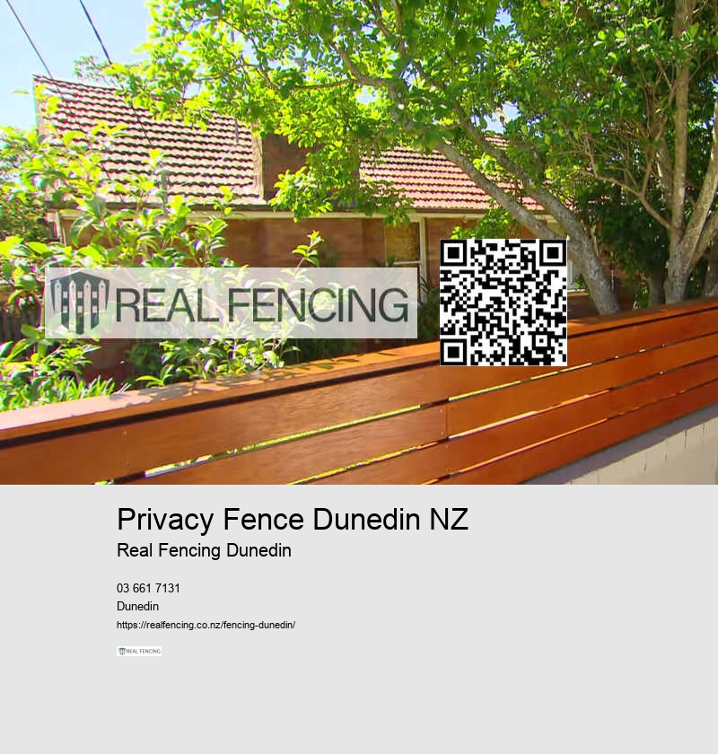 Privacy Fence Dunedin NZ