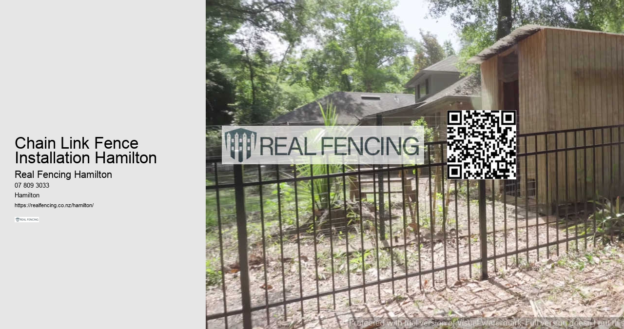 Chain Link Fence Installation Hamilton