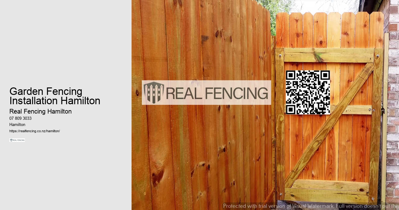 Garden Fencing Installation Hamilton