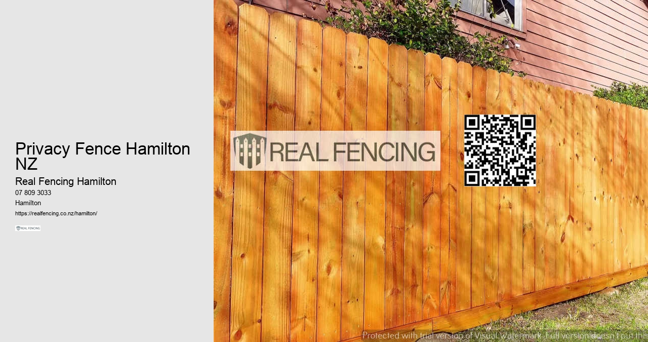 Privacy Fence Hamilton NZ