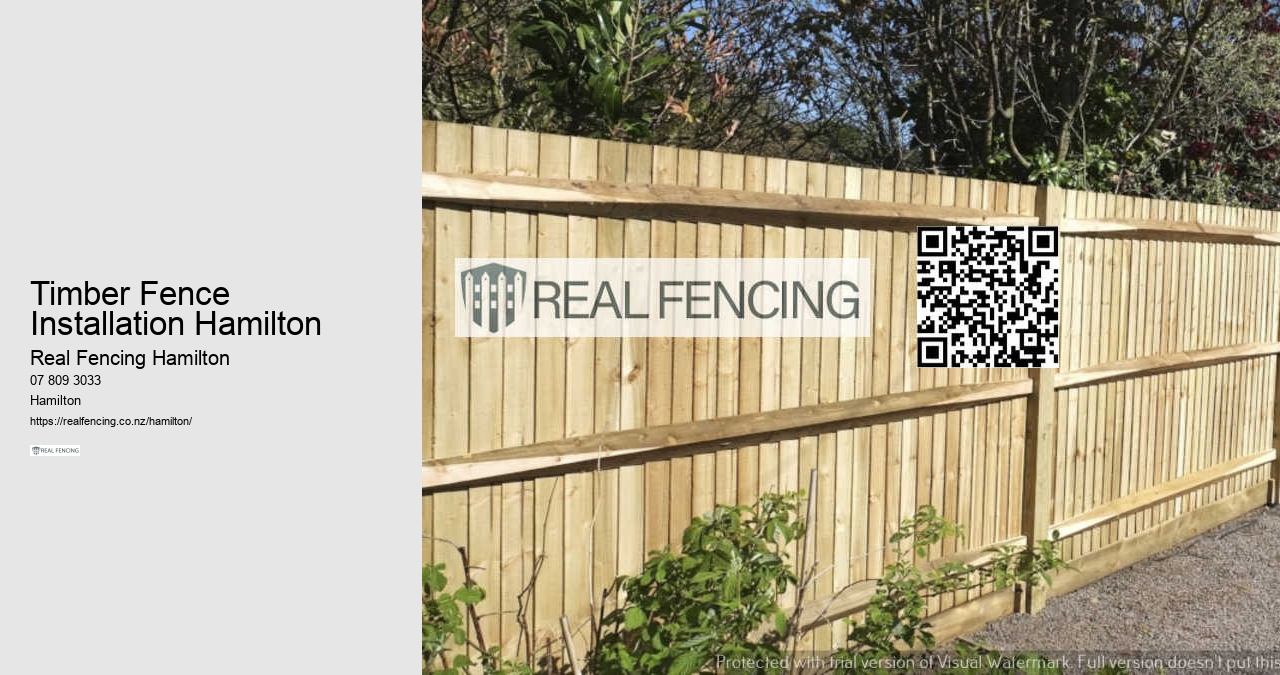 Timber Fence Installation Hamilton