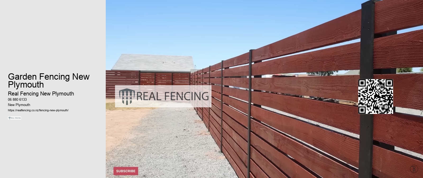 Garden Fencing New Plymouth