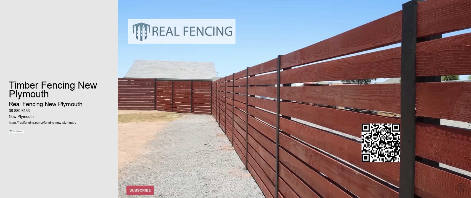 New Plymouth Fence