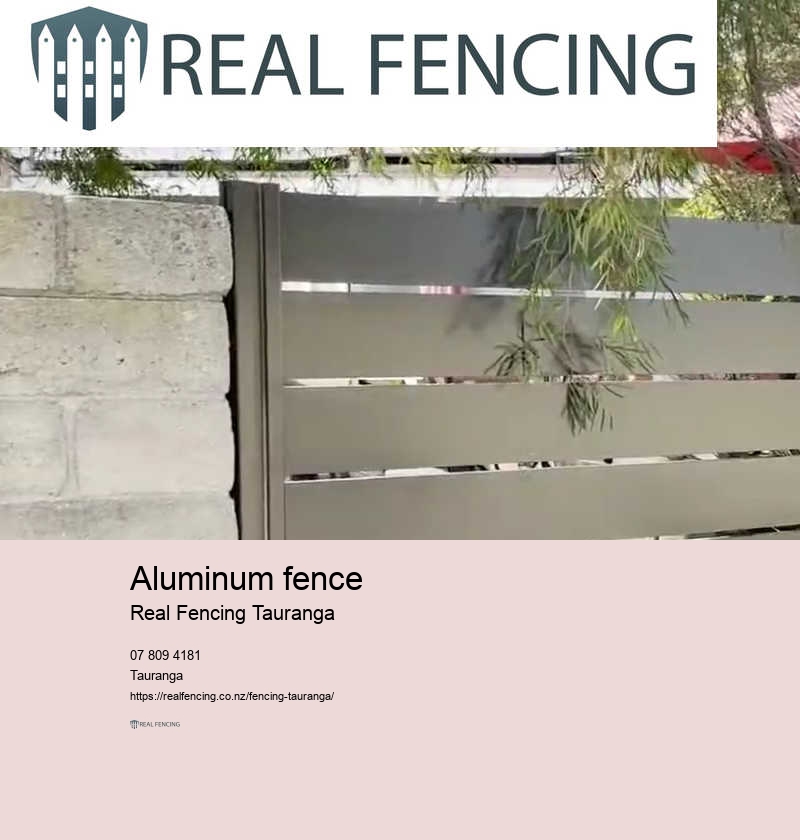 Aluminum fence