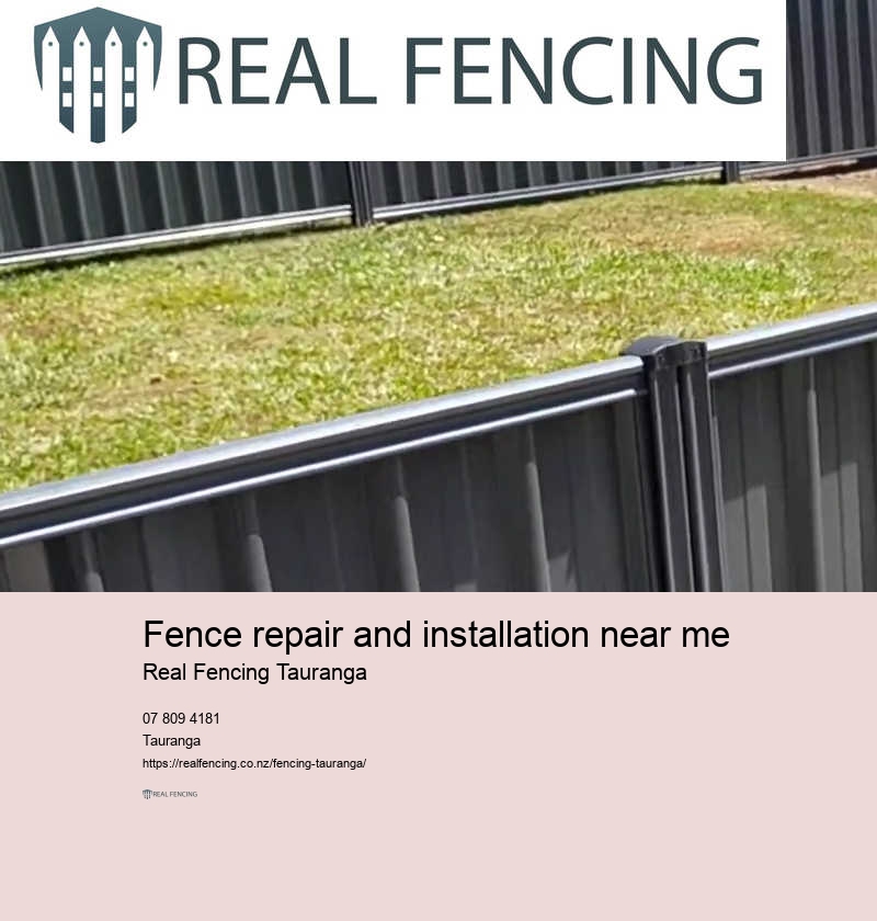 Fence repair and installation near me