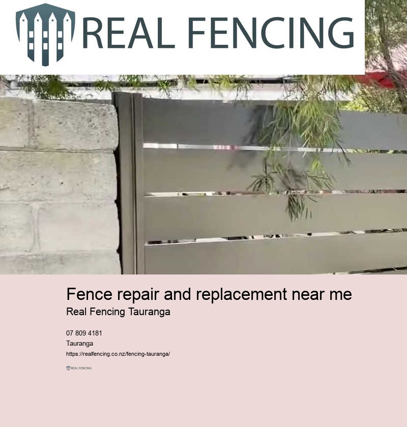 Fence repair and replacement near me