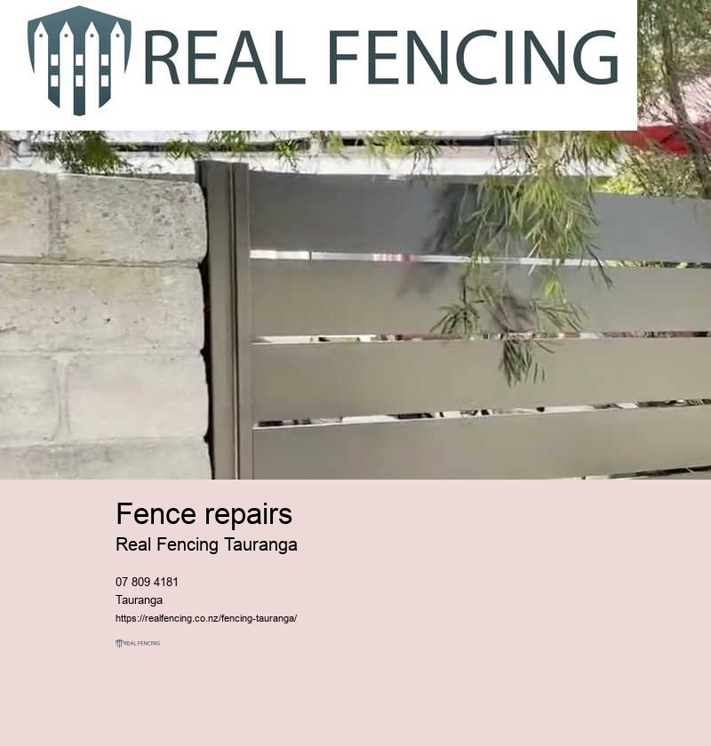 Fence repairs