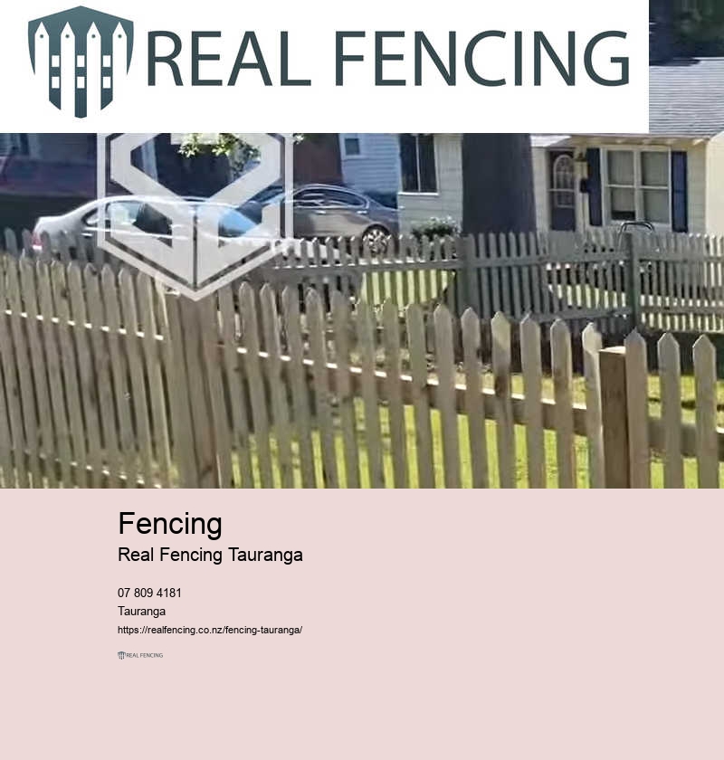 Tauranga timber fencing