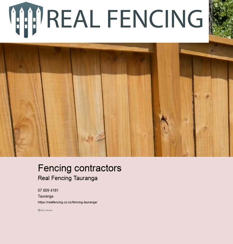 Tauranga standards for timber fencing