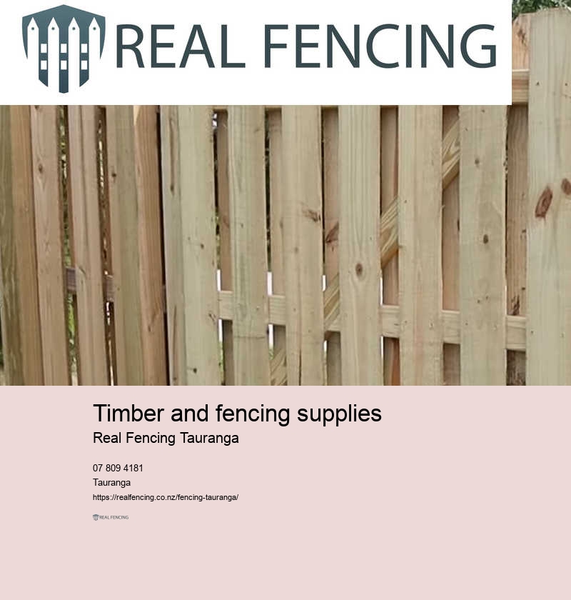 Timber fencing