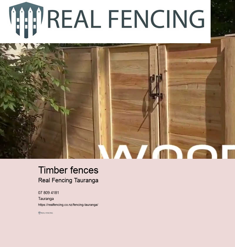 Timber fences