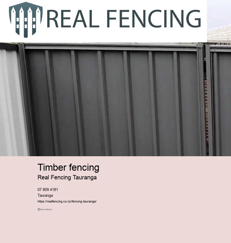 Timber fencing ideas