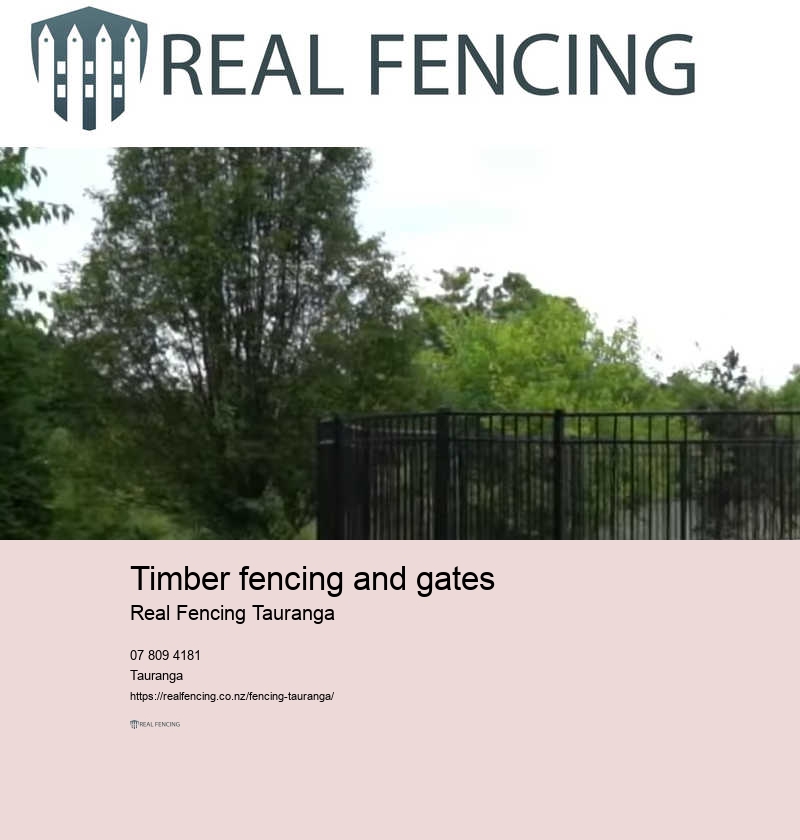 Fencing and gates