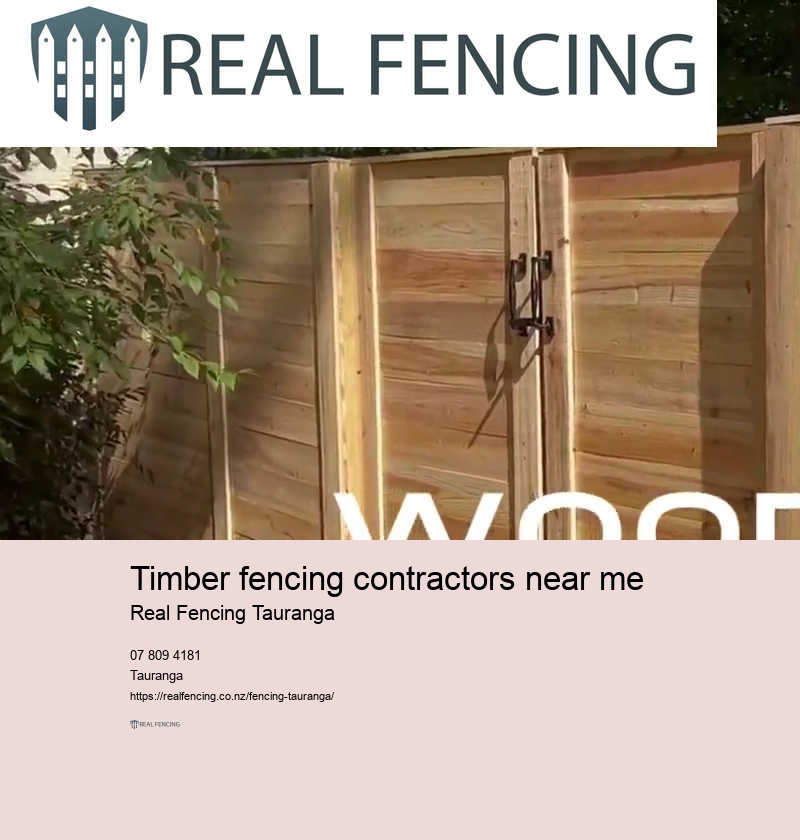 Timber fencing contractors near me