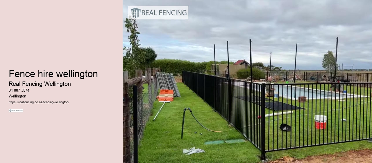 fence hire wellington