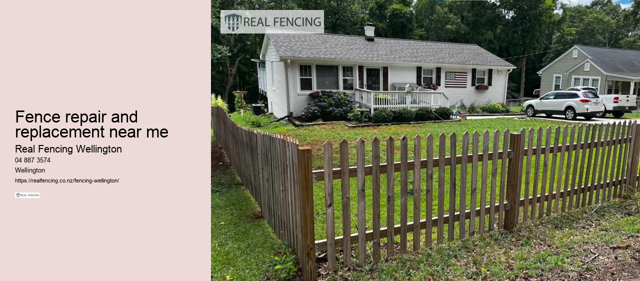 fence repair and replacement near me