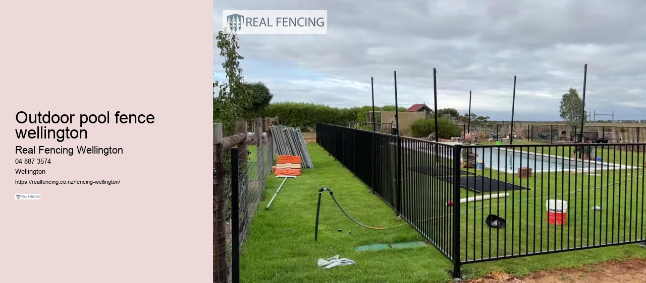 outdoor pool fence wellington